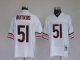 Mitchell and Ness Bears -51 Dick Butkus White Stitched Throwback NFL Jersey