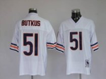 Mitchell and Ness Bears -51 Dick Butkus White Stitched Throwback NFL Jersey Mitchell and Ness Bears -51 Dick Butkus White Stitched Throwback NFL Jersey