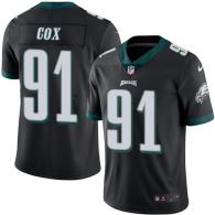 Nike Eagles -91 Fletcher Cox Black Stitched NFL Color Rush Limited Jersey