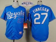 Kansas City Royals -27 Brandon Finnegan Light Blue Alternate Cool Base W 2014 World Series Patch Sti