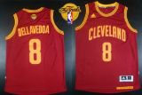 Revolution 30 Cleveland Cavaliers -8 Matthew Dellavedova Red The Finals Patch Stitched NBA Jersey