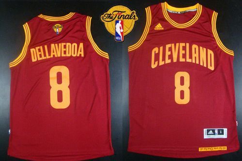 Revolution 30 Cleveland Cavaliers -8 Matthew Dellavedova Red The Finals Patch Stitched NBA Jersey