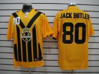 Nike Pittsburgh Steelers #80 Jack Butler Gold 1933s Throwback Men's Embroidered NFL Elite Jersey