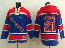New York Rangers -21 Derek Stepan Blue Sawyer Hooded Sweatshirt Stitched NHL Jersey New York Rangers -21 Derek Stepan Blue Sawyer Hooded Sweatshirt Stitched NHL Jersey