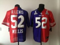 Nike Ravens and 49ers -52 Ray Lewis and Patrick Willis Purple Red Super Bowl XLVII Men Stitched NFL Nike Ravens and 49ers -52 Ray Lewis and Patrick Willis Purple Red Super Bowl XLVII Men Stitched NFL