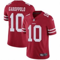 San Francisco 49ers -10 Jimmy Garoppolo Red Team Color Nike NFL Vapor Untouchable Limited Jersey