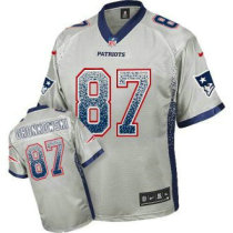 Nike Patriots -87 Rob Gronkowski Grey Stitched NFL Elite Drift Fashion Jersey Nike Patriots -87 Rob Gronkowski Grey Stitched NFL Elite Drift Fashion Jersey