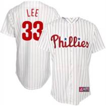 Philadelphia Phillies #33 Cliff Lee White Red Strip Stitched MLB Jersey Philadelphia Phillies #33 Cliff Lee White Red Strip Stitched MLB Jersey