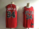 Chicago Bulls #34 red NBA jerseys