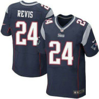 NEW New England Patriots -24 Darrelle Revis Navy Blue Team Color NFL Elite Jersey