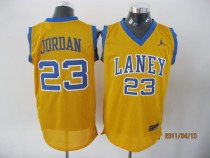 Chicago Bulls -23 Jordan Stitched Yellow Laney High School Classic NBA Jersey Chicago Bulls -23 Jordan Stitched Yellow Laney High School Classic NBA Jersey