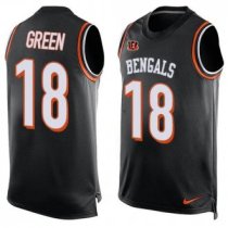 Nike Bengals -18 AJ Green Black Team Color Stitched NFL Limited Tank Top Jersey Nike Bengals -18 AJ Green Black Team Color Stitched NFL Limited Tank Top Jersey