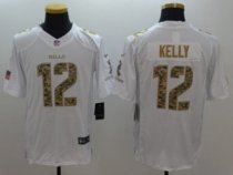 Nike Bills -12 Jim Kelly White Stitched NFL Limited Salute To Service Jersey Nike Bills -12 Jim Kelly White Stitched NFL Limited Salute To Service Jersey