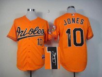 MLB Baltimore Orioles #10 Adam Jones Stitched Orange Autographed Jersey MLB Baltimore Orioles #10 Adam Jones Stitched Orange Autographed Jersey