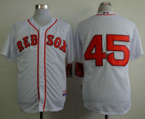 Boston Red Sox #45 Pedro Martinez White Cool Base Stitched MLB Jersey Boston Red Sox #45 Pedro Martinez White Cool Base Stitched MLB Jersey