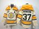 Boston Bruins -37 Patrice Bergeron Cream Sawyer Hooded Sweatshirt Stitched NHL Jersey
