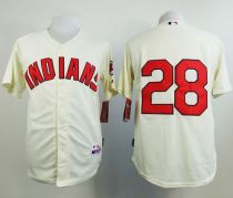 Cleveland Indians -28 Corey Kluber Cream Cool Base Stitched MLB Jersey Cleveland Indians -28 Corey Kluber Cream Cool Base Stitched MLB Jersey