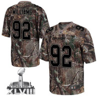 Nike Denver Broncos #92 Sylvester Williams Camo Super Bowl XLVIII Men's Stitched NFL Realtree Elite