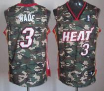 Miami Heat -3 Dwyane Wade Camo Stealth Collection Stitched NBA Jersey Miami Heat -3 Dwyane Wade Camo Stealth Collection Stitched NBA Jersey