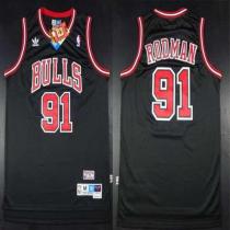 Chicago Bulls -91 Dennis Rodman Black Throwback Stitched NBA Jersey Chicago Bulls -91 Dennis Rodman Black Throwback Stitched NBA Jersey