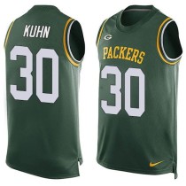 Nike Green Bay Packers -30 John Kuhn Green Team Color Stitched NFL Limited Tank Top Jersey Nike Green Bay Packers -30 John Kuhn Green Team Color Stitched NFL Limited Tank Top Jersey