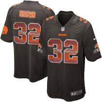 Nike Browns -32 Jim Brown Brown Team Color Stitched NFL Limited Strobe Jersey Nike Browns -32 Jim Brown Brown Team Color Stitched NFL Limited Strobe Jersey