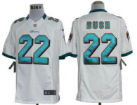 Nike Dolphins -22 Reggie Bush White Stitched NFL Limited Jersey
