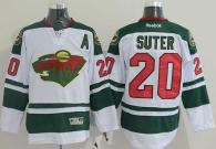 Minnesota Wild -20 Ryan Suter White Stitched NHL Jersey