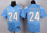 Nike San Diego Chargers #24 Brandon Flowers Electric Blue Alternate Men‘s Stitched NFL New Elite Jer