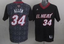 Miami Heat -34 Ray Allen Black New Latin Nights Stitched NBA Jersey Miami Heat -34 Ray Allen Black New Latin Nights Stitched NBA Jersey