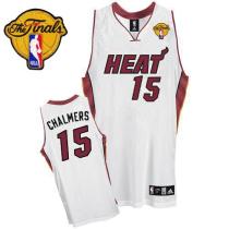 Miami Heat -15 Mario Chalmers White Finals Patch Stitched NBA Jersey Miami Heat -15 Mario Chalmers White Finals Patch Stitched NBA Jersey