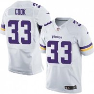 Nike Vikings -33 Dalvin Cook White Stitched NFL Elite Jersey