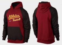 Oakland Athletics Pullover Hoodie Burgundy Red Black Oakland Athletics Pullover Hoodie Burgundy Red Black