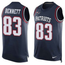 Nike Patriots -83 Martellus Bennett Navy Blue Team Color Stitched NFL Limited Tank Top Jersey Nike Patriots -83 Martellus Bennett Navy Blue Team Color Stitched NFL Limited Tank Top Jersey