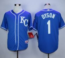 Kansas City Royals -1 Jarrod Dyson Blue Alternate 2 Cool Base Stitched MLB Jersey Kansas City Royals -1 Jarrod Dyson Blue Alternate 2 Cool Base Stitched MLB Jersey