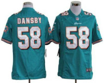 Nike Dolphins -58 Karlos Dansby Aqua Green Team Color Stitched NFL Game Jersey Nike Dolphins -58 Karlos Dansby Aqua Green Team Color Stitched NFL Game Jersey