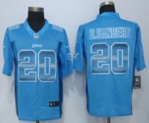 2015 New Nike Detroit Lions -20 B Sanders Blue Strobe Limited Jersey 2015 New Nike Detroit Lions -20 B Sanders Blue Strobe Limited Jersey