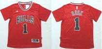 Chicago Bulls -1 Derrick Rose Red Short Sleeve Stitched NBA Jersey Chicago Bulls -1 Derrick Rose Red Short Sleeve Stitched NBA Jersey