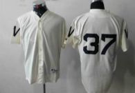 Washington Nationals #37 Stephen Strasburg Cream 1924 Turn Back The Clock Stitched MLB Jersey
