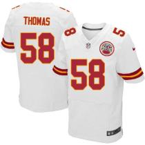 Nike Kansas City Chiefs #58 Derrick Thomas White Men's Stitched NFL Elite Jersey