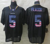 Nike Ravens -5 Joe Flacco Black Men's Stitched NFL Elite USA Flag Fashion Jersey Nike Ravens -5 Joe Flacco Black Men's Stitched NFL Elite USA Flag Fashion Jersey
