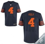 Nike Chicago Bears -4 Blue Orange Feely Elite Throwback Jersey