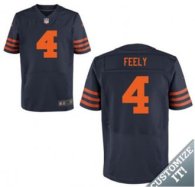 Nike Chicago Bears -4 Blue Orange Feely Elite Throwback Jersey