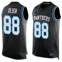 Nike Panthers -88 Greg Olsen Black Team Color Stitched NFL Limited Tank Top Jersey Nike Panthers -88 Greg Olsen Black Team Color Stitched NFL Limited Tank Top Jersey