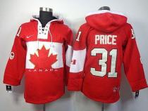 Olympic CA 31 Carey Price Red Sawyer Hooded Sweatshirt Stitched NHL Jersey Olympic CA 31 Carey Price Red Sawyer Hooded Sweatshirt Stitched NHL Jersey
