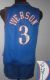 Revolution 30 Autographed Philadelphia 76ers -3 Allen Iverson Blue Stitched NBA Jersey