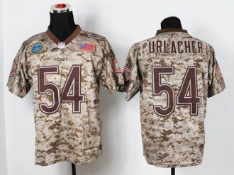 NEW Chicago Bears -54 Brian Urlacher Camo NFL Elite USMC Jersey(USA)