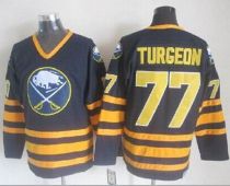 Buffalo Sabres -77 Pierre Turgeon Navy Blue CCM Throwback Stitched NHL Jersey Buffalo Sabres -77 Pierre Turgeon Navy Blue CCM Throwback Stitched NHL Jersey