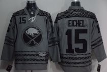 Buffalo Sabres -15 Jack Eichel Charcoal Cross Check Fashion Stitched NHL Jersey Buffalo Sabres -15 Jack Eichel Charcoal Cross Check Fashion Stitched NHL Jersey