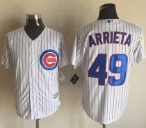 Chicago Cubs -49 Jake Arrieta White Strip New Cool Base Stitched MLB Jersey Chicago Cubs -49 Jake Arrieta White Strip New Cool Base Stitched MLB Jersey